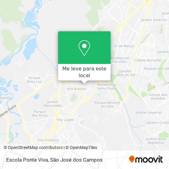Escola Ponte Viva mapa
