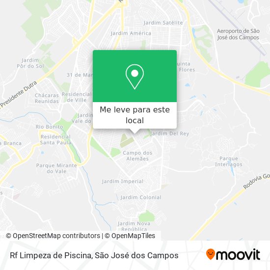 Rf Limpeza de Piscina mapa