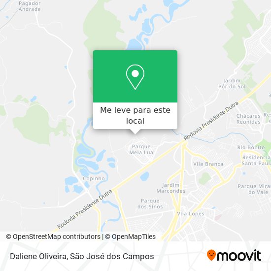 Daliene Oliveira mapa