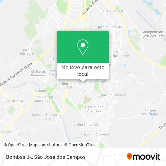 Bombas Jk mapa