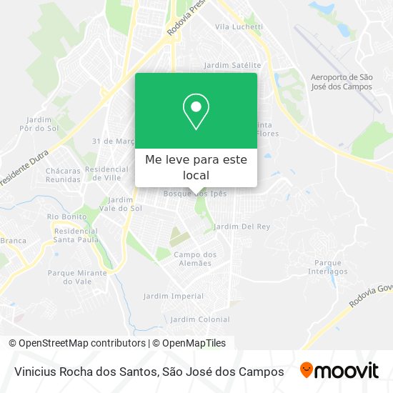 Vinicius Rocha dos Santos mapa