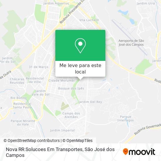 Nova RR Solucoes Em Transportes mapa