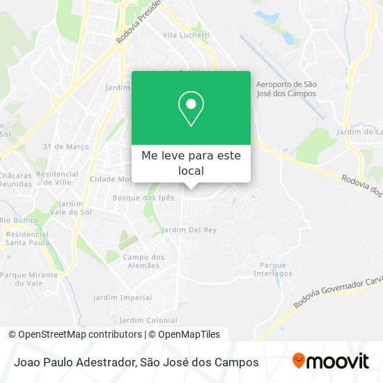 Joao Paulo Adestrador mapa