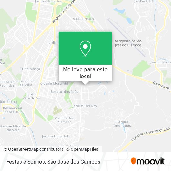 Festas e Sonhos mapa