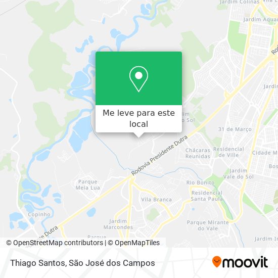 Thiago Santos mapa