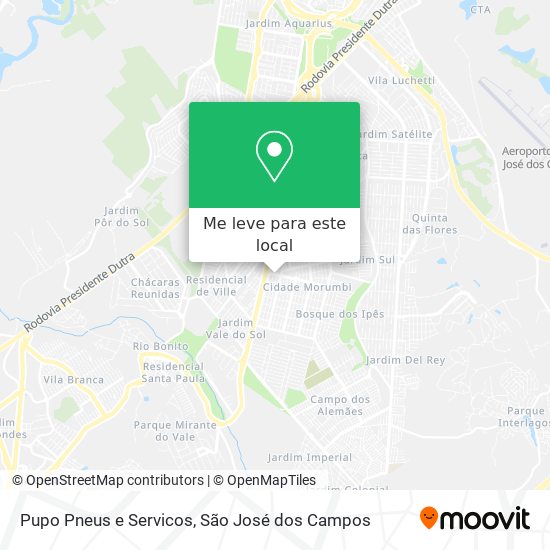 Pupo Pneus e Servicos mapa