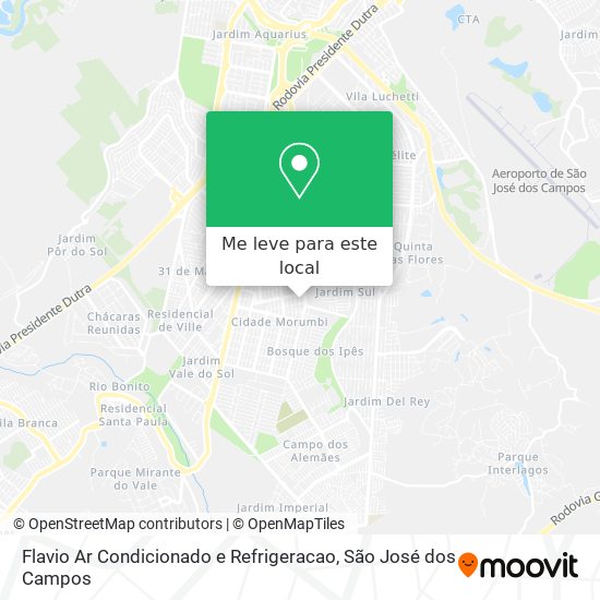 Flavio Ar Condicionado e Refrigeracao mapa
