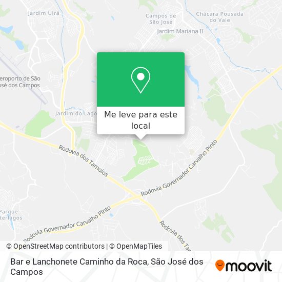 Bar e Lanchonete Caminho da Roca mapa