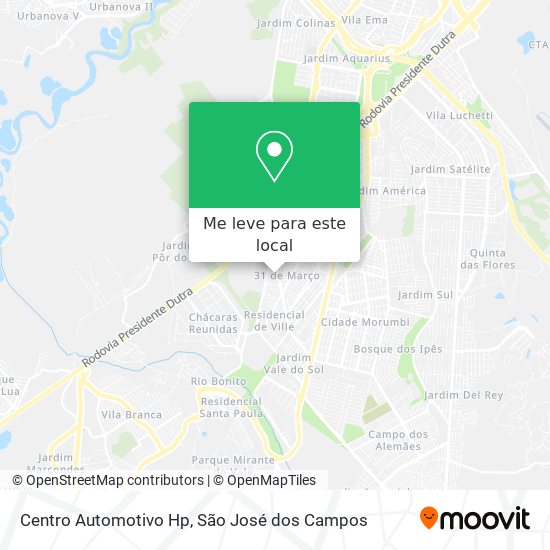 Centro Automotivo Hp mapa
