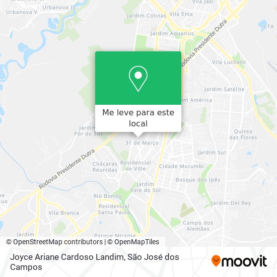 Joyce Ariane Cardoso Landim mapa