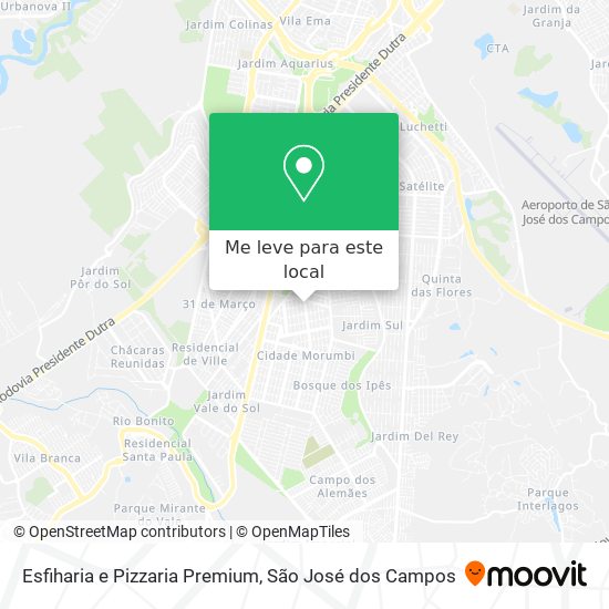 Esfiharia e Pizzaria Premium mapa