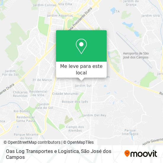 Oas Log Transportes e Logistica mapa