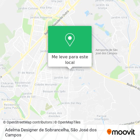 Adelma Designer de Sobrancelha mapa
