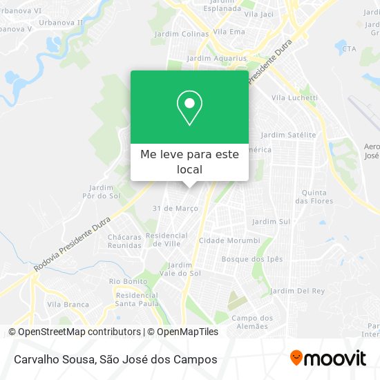 Carvalho Sousa mapa