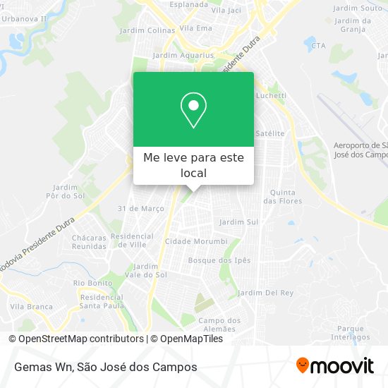 Gemas Wn mapa