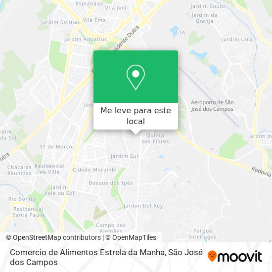 Comercio de Alimentos Estrela da Manha mapa