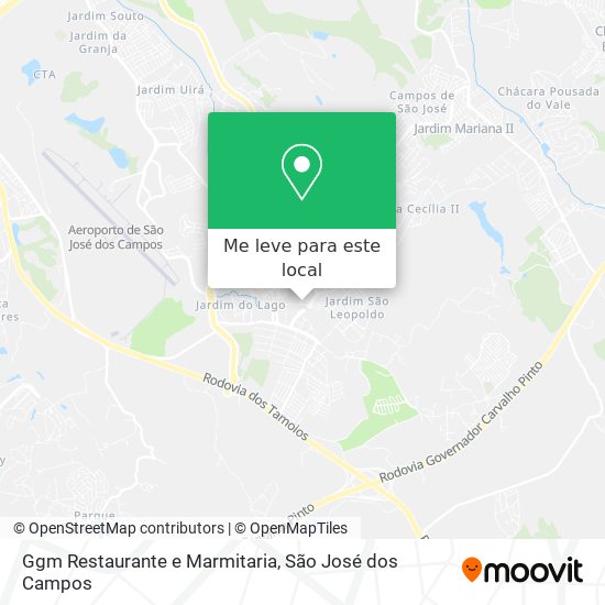 Ggm Restaurante e Marmitaria mapa