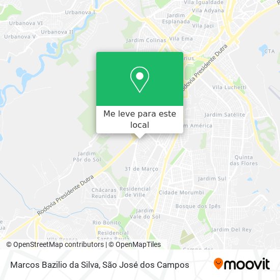 Marcos Bazilio da Silva mapa