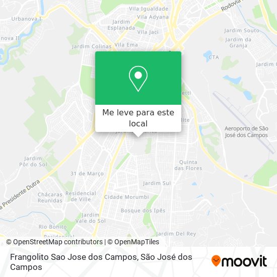 Frangolito Sao Jose dos Campos mapa