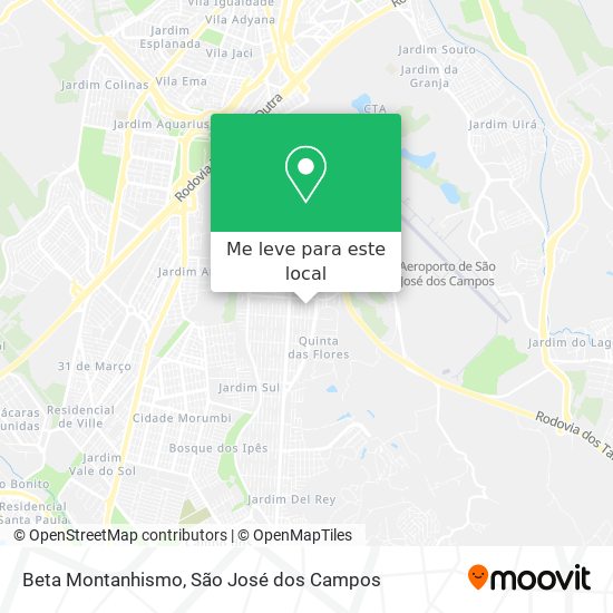 Beta Montanhismo mapa