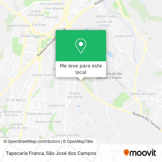 Tapecaria Franca mapa