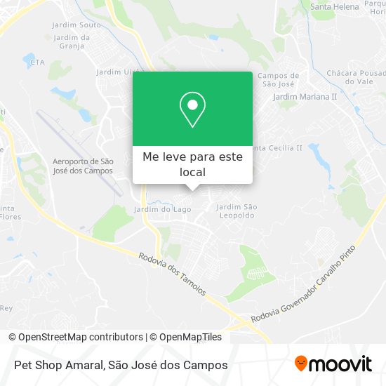 Pet Shop Amaral mapa