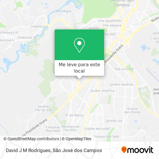 David J M Rodrigues mapa