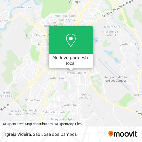 Igreja Videira mapa