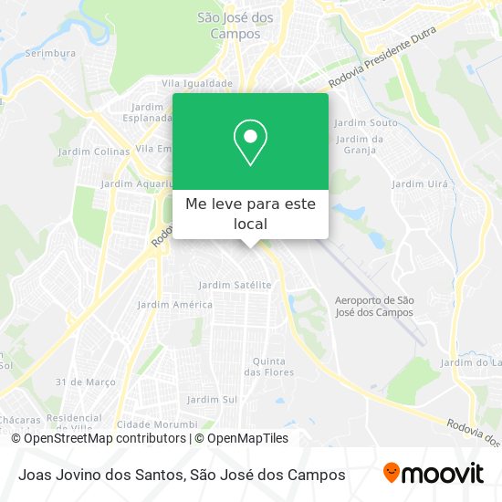 Joas Jovino dos Santos mapa
