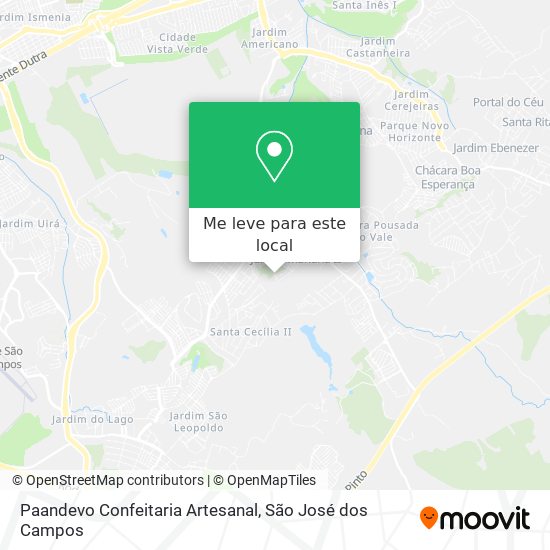 Paandevo Confeitaria Artesanal mapa