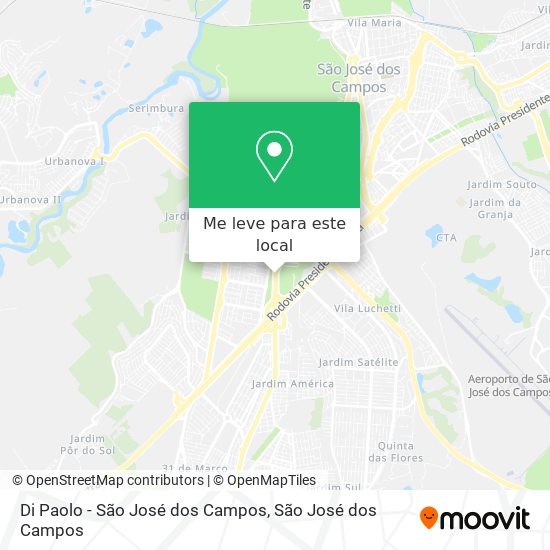 Di Paolo - São José dos Campos mapa