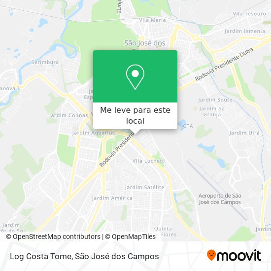 Log Costa Tome mapa