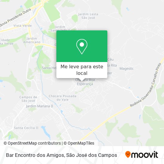 Bar Encontro dos Amigos mapa