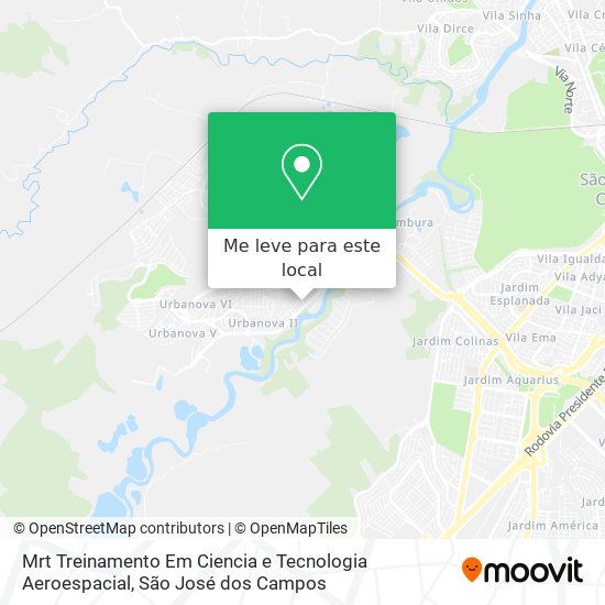 Mrt Treinamento Em Ciencia e Tecnologia Aeroespacial mapa