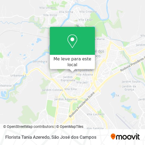Florista Tania Azeredo mapa