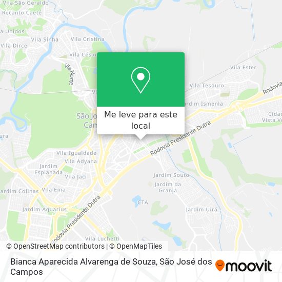 Bianca Aparecida Alvarenga de Souza mapa