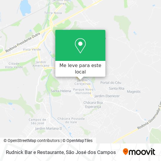 Rudnick Bar e Restaurante mapa
