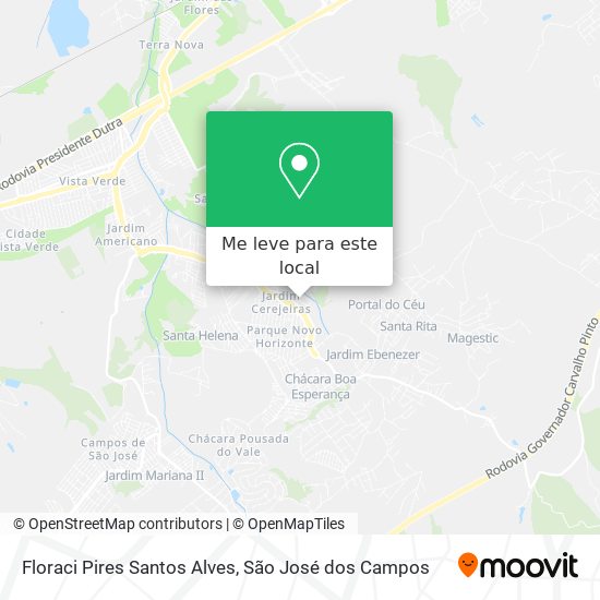 Floraci Pires Santos Alves mapa