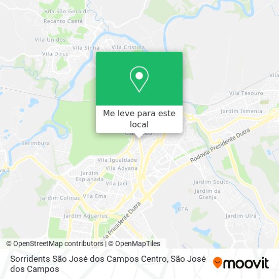 Sorridents São José dos Campos Centro mapa