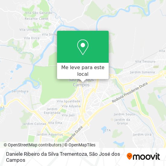 Daniele Ribeiro da Silva Trementoza mapa