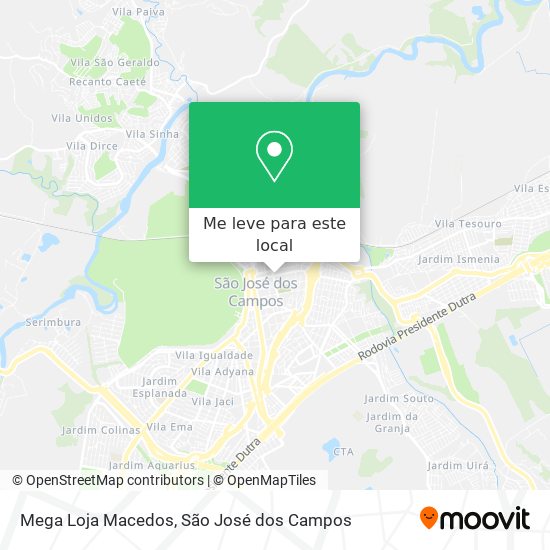 Mega Loja Macedos mapa