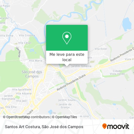 Santos Art Costura mapa