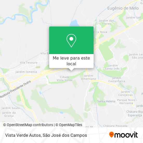 Vista Verde Autos mapa
