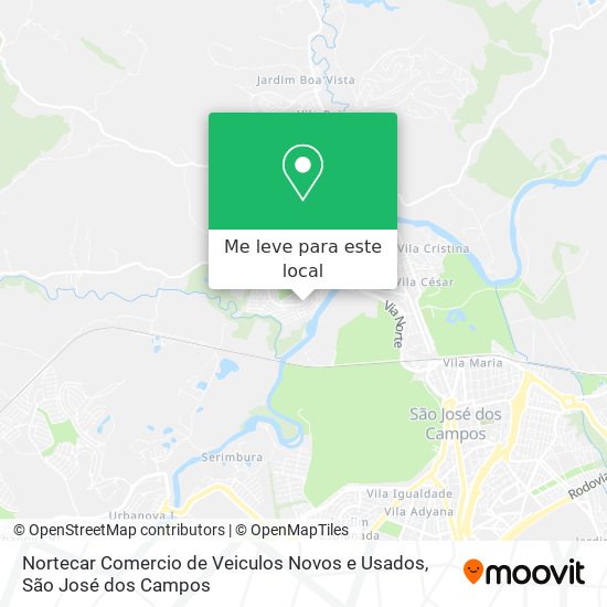 Nortecar Comercio de Veiculos Novos e Usados mapa