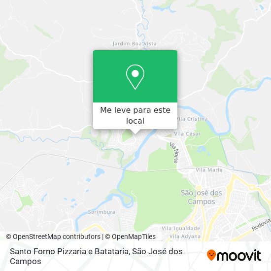 Santo Forno Pizzaria e Batataria mapa