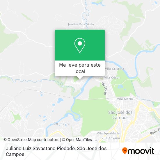 Juliano Luiz Savastano Piedade mapa