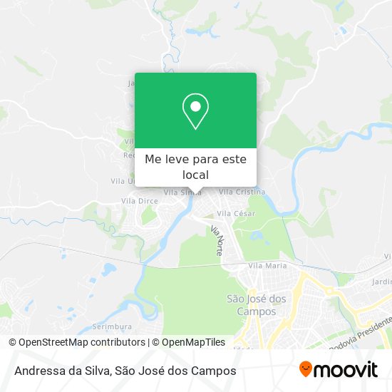 Andressa da Silva mapa