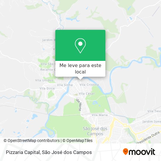 Pizzaria Capital mapa