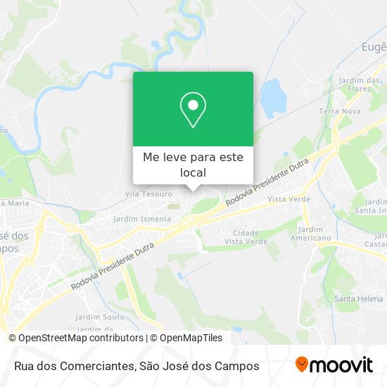 Rua dos Comerciantes mapa