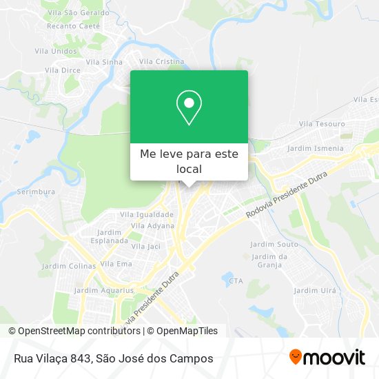 Rua Vilaça 843 mapa